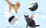 DS. DISTINCTIVE STYLE  Undercoat Rake for Dogs and Metal Dog Comb Dog Grooming Brush Cat Deshedder Double Sided Pets Deshedding Tool