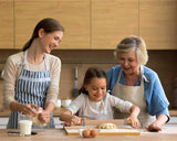 Rolling Pin with 4 Adjustable Thickness Rings 13.6 Inch Rolling Oin Marked with Inch for Baking, Dough, Cookie,Cake,Fondant, Pizza, Pie Crust