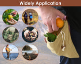 Waxed Canvas Foraging Bag with Collapsible Leather Belt Multi-Purpose Waist Mushroom Foraging Pouch