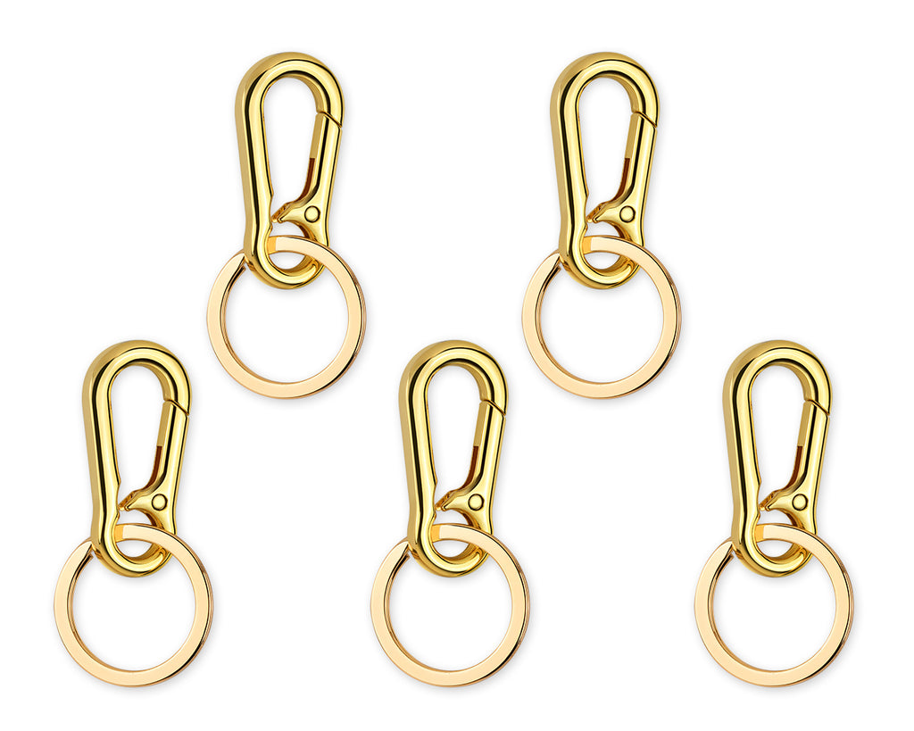 Stainless Steel Carabiner Clip Keyring Key Chain for Keys