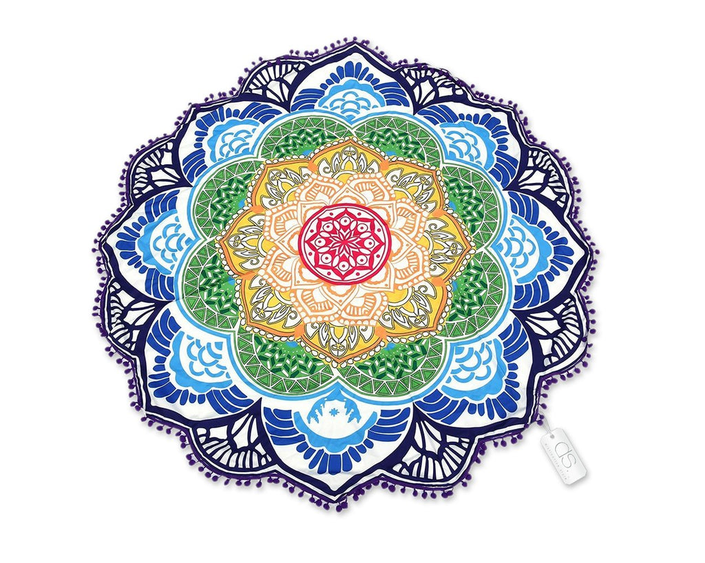 Indian Mandala Print Cotton Beach Towel 59 Inches