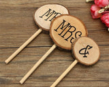 Wedding Cake Topper 3 Pieces Mr & Mrs Cake Decoration for Wedding Cakes