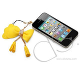 Crystal Ribbon Headphone Jack Plug - Gold