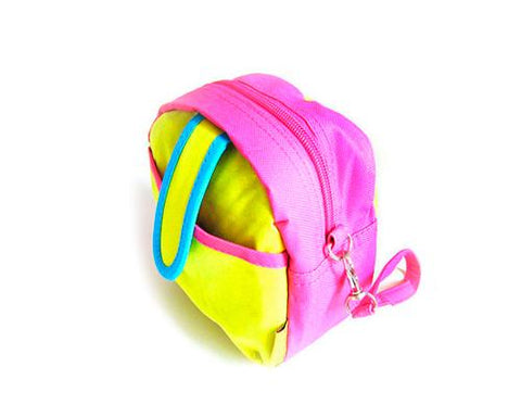 Colorful Zipper Camera Pouch for Fujifilm Instax Mini - Pink & Yellow