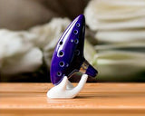 12 Holes Alto C Ocarina with Music Score - Blue