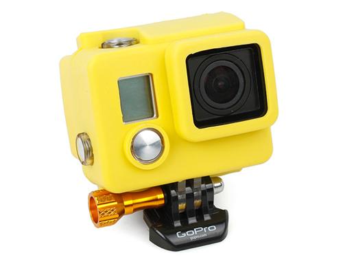 GoPro Silicone Case Cover for Hero 3+ / Hero 3 Plus Camera - Yellow
