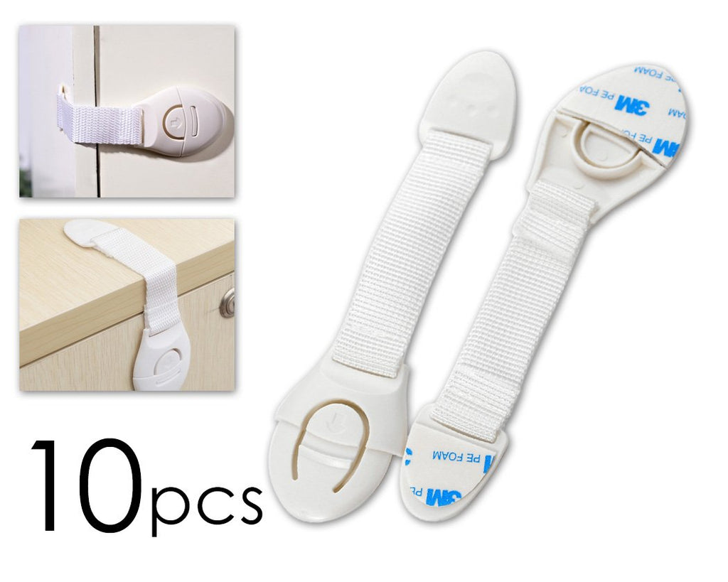 10 Pcs Children Safety Lock for Doors and Drawers