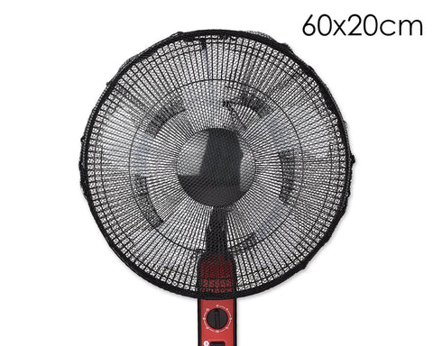 60 x 20 cm Safety Fan Protection Cover Net - Black
