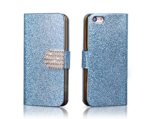 Twinkle Series iPhone 5C Flip Leather Case - Ice Blue