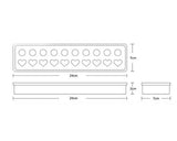 Silicone Heart and Ball Ice Cube Molds - Pink