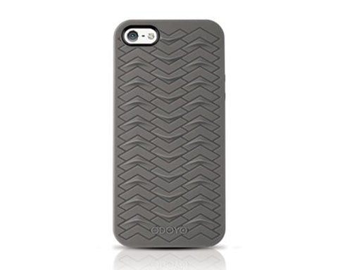 Odoyo SharkSkin Series iPhone 5 and 5S Silicone Case - Smoke Gray