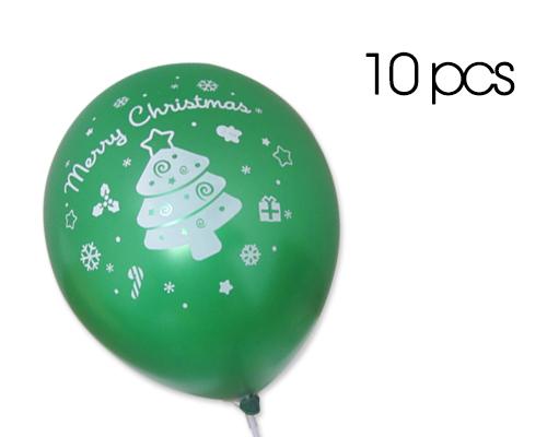 10 Pcs 12" Christmas Latex Balloons