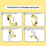 Champagne Gun Party Bottle Sprayer Gold