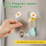 Fridge Magnets Mini Ceramic Vases 8 Pack