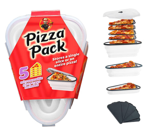 Pizza Slice Storage Container - White Airtight