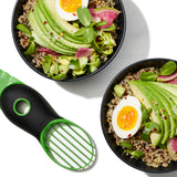 Avocado Slicer 3-in-1 Splits Pits Slices - Green