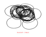 O Ring Watch Gasket 950 Pieces 0.6 mm Thickness Assorted Sizes 12 mm to 30 mm
