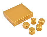 Aluminum Dice 5 Pieces 16mm Alloy Dice with Case