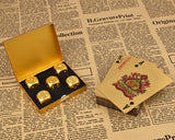 Aluminum Dice 5 Pieces 16mm Alloy Dice with Case