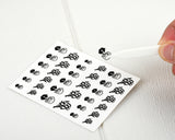 Middle Finger Nail Art Stickers 4 Sheets of Self-Adhesive Nail Decals 2 Styles x 6 Sizes Sticker Decal for Nail Designs