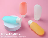 Travel Bottles Set of 23 Pack Silicone Refillable Travel Containers