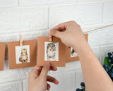 Pictures Wall Decor Hanging Mini Picture Frame, 10 Pieces Paper 2x3 Frame with String and Clips