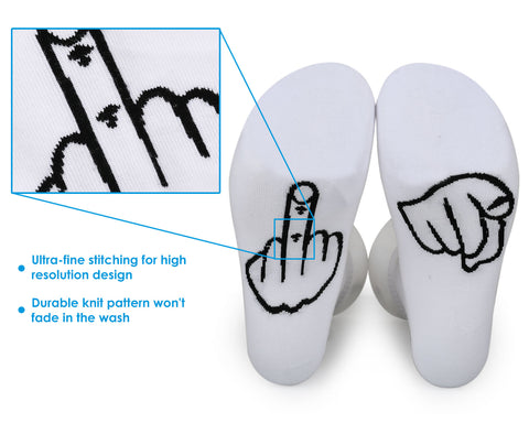 Middle Finger Socks Funny Socks for Men Women Novelty Socks Gag Gift for Adults