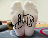 Middle Finger Socks Funny Socks for Men Women Novelty Socks Gag Gift for Adults