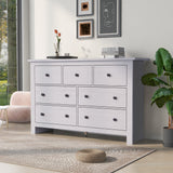 Chest of Drawers Bedroom Furniture 89 cm Tall 7 Drawer Wooden Storage Drawers