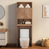 Over the Toilet Storage Cabinet 43 Inch 3-Tier Wooden Narrow Bathroom Rack Organizer Over Toilet