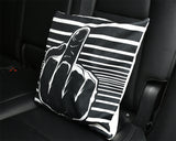 Middle Finger Throw Pillow Covers 18x18 Linen Decorative Pillow Covers 2 Pieces Cushion Covers