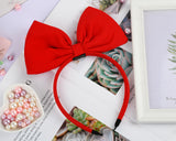 TressArm Red Bow Hair Band Headband Headdress, Hair Accessories for Party and Cosplay