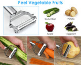 Julienne Peeler Carrot Shredder Double-sided Multi Function Vegetable Peeler