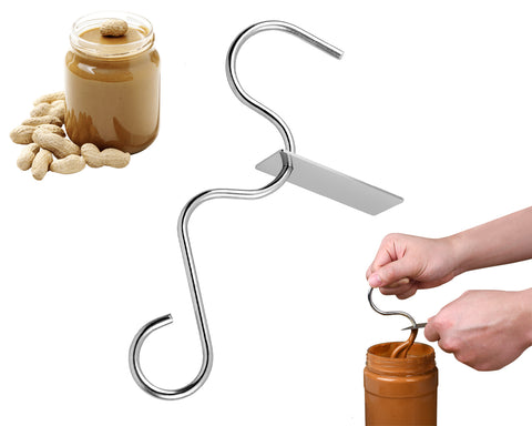Peanut Butter Stirrer Stainless Steel Natural Peanut Butter Mixer Fits 16-26 oz Jars