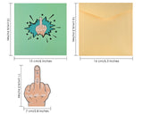 Funny Birthday Cards Middle Finger Pop Up Card