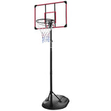Basketball Hoop Outdoor Portable Basketball Goal System Stand Height Adjustable 7.5ft - 9.2ft with 32 Inch Backboard and Wheels