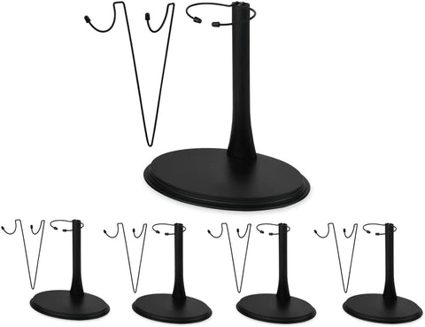 1/6 Scale Action Figure Display Stand 5 Sets (U and C Clips) for 12 Inch Action Figure, Adjustable Height (5 to 8 Inches)