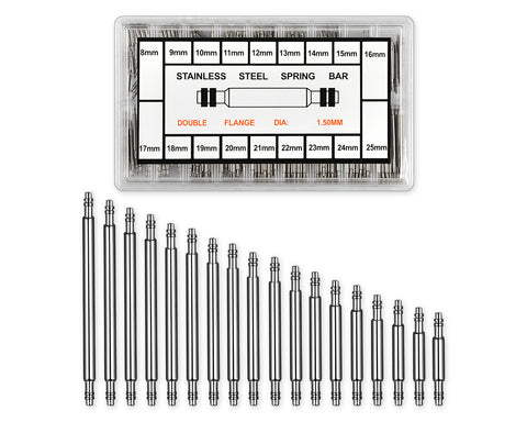 360 Pcs 8-25mm Watch Pins Spring Bars