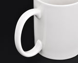 DS.DISTINCTIVE STYLE Ceramic Middle Finger Coffee Cup 350ml 11.8oz Funny Coffee Mug Tea Cup with Middle Finger - White