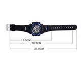 Pasnew Waterproof Boy's Digital Sport Watch 048G - Blue