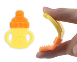 5 Pieces Fruit Soft Silicone Baby Teether Baby Teething Toy Set