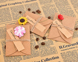 6 Pcs Greeting Cards with Dried Flowers for Birthday Valentines Day