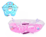 Flower Adjustable Baby Neck Float Swimming Ring - Pink