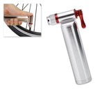 CO2 Inflator Bike Pump Tyre Pump for Bikes - Silver