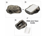 Fake Rock 2 Pieces Realistic Spare Key Holder