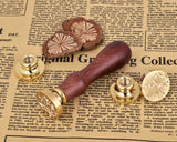 Wax Seal Stamp Set with Wooden Handle