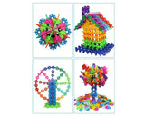 Building Blocks 500 Pieces Snowflake Gear Flakes Set for Kids