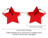 Star Sunglasses Set of 2 Fun Pentagram Disco Glasses