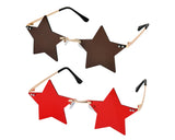Star Sunglasses Set of 2 Fun Pentagram Disco Glasses