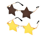 Star Sunglasses Set of 2 Fun Pentagram Disco Glasses